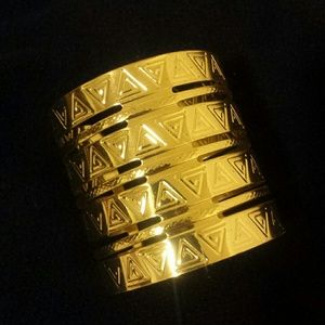 Gold  Tone Arm  Cuff