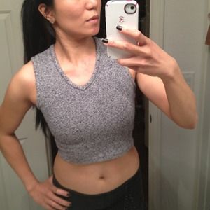 Grey Cropped Top