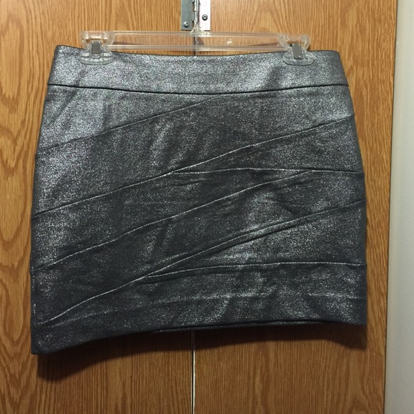 Express Silver Skirt - Picture 1 of 2