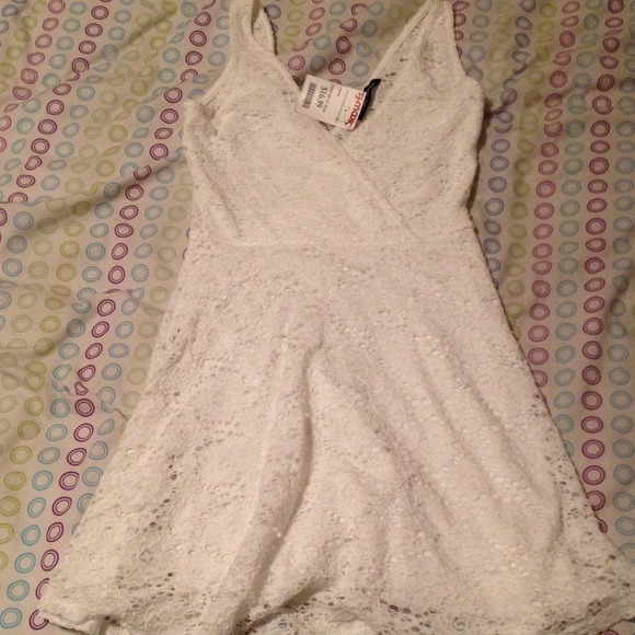 White floral print dress