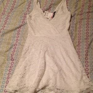 White floral print dress