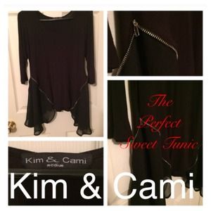 ONE DAY SALE Black Medium Tunic Top