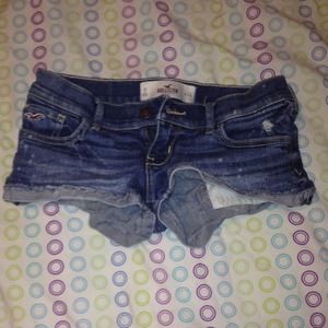 Hollister denim short shorts