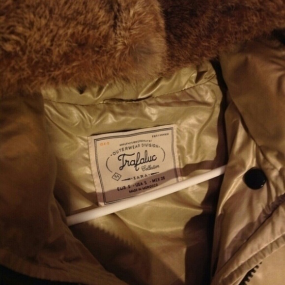 NWOT Zara Rabbit Fur Puffer - Picture 3 of 4