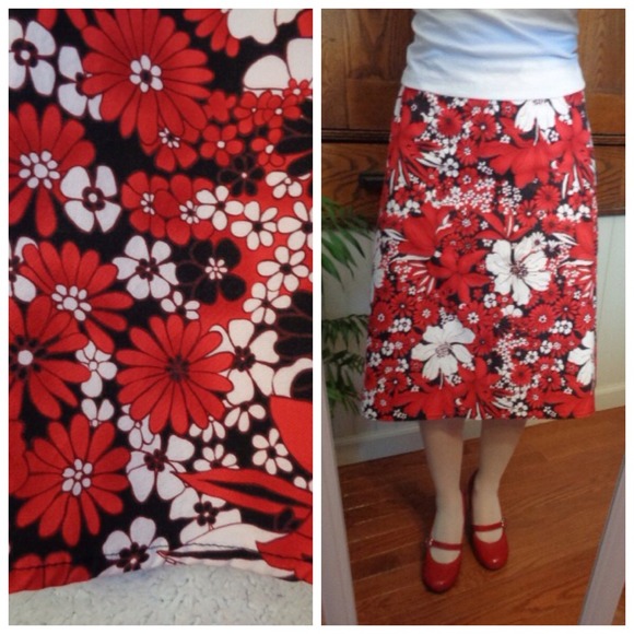 High Waist A-Line Summer Skirt Size 4 27X24