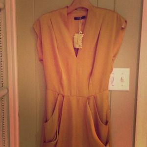 Mustard yellow dress