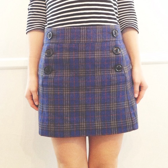 Plaid Gap mini skirt