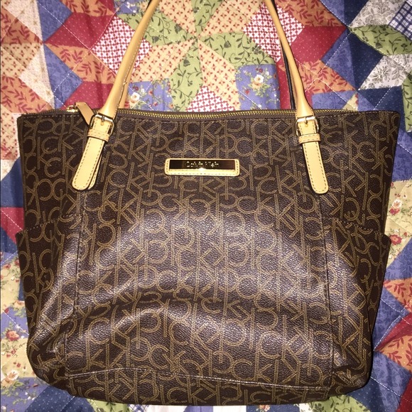 Brown Calvin Klein purse