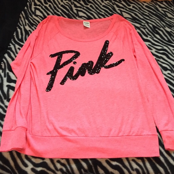 Victoria Secret PINK off the shoulder pull over