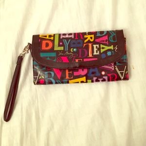 Cute fun Vera Bradley clutch wallet purse