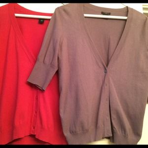 Two Loft cardigans