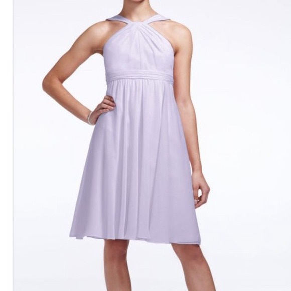 Chiffon halter dress from David's Bridal