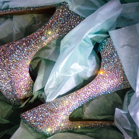 SOLD Crystal Steve Madden Peep Toe