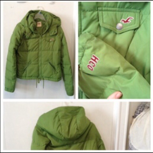 Green hollister coat