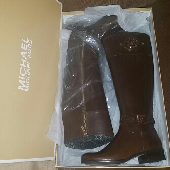 Michael Michael Kors Mocha Stockard Riding Boots