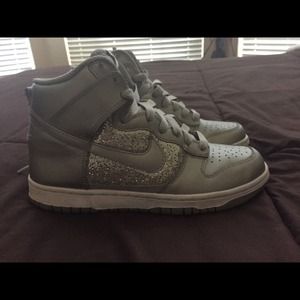 Sparkly nike high tops