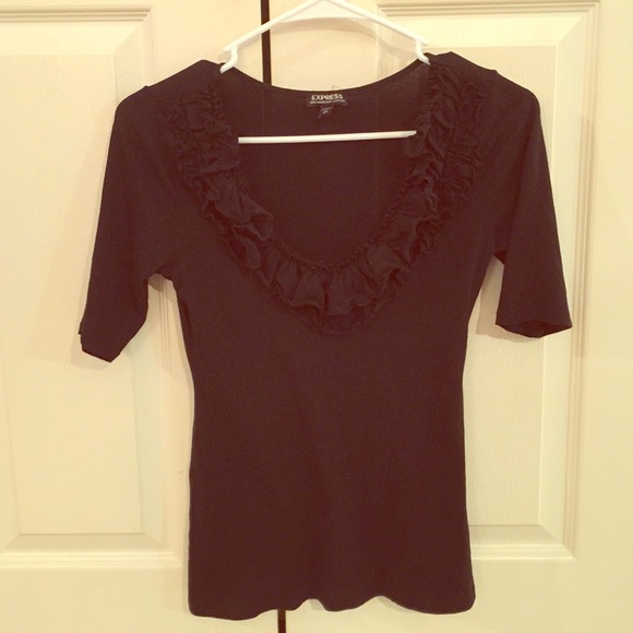 Black top from Express with half sleeves