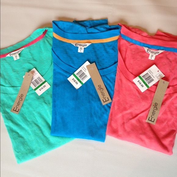 Energie Tops - Set of Three Sheer Layering Tees