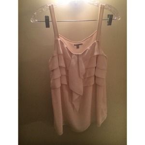 Cream colored silk blouse by Halogen