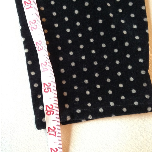 Free People Stretchy Velvet Polka Dot Pants - Picture 4 of 4