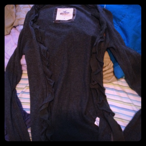 Hollister dark gray cardigan