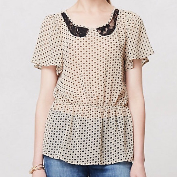 "Greta" Blouse - Polka Dot Vintage