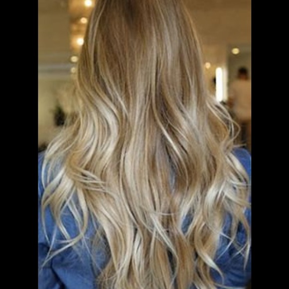 Ombré balayage 22" clip in hair extensions 120g