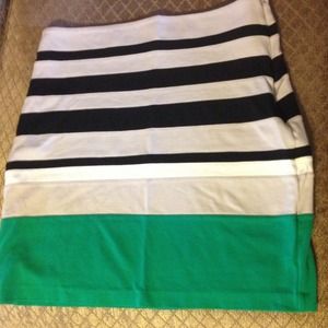 Express striped skirt
