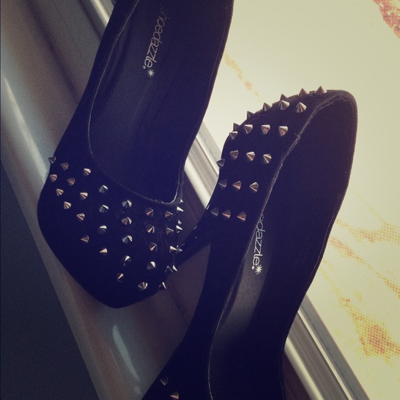 Black spiked heels. NWOT