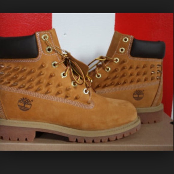 Studded timberland boots woman's size 7