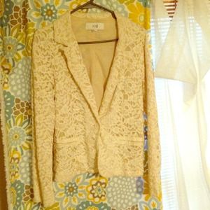 XXI (forever 21) creamy lace blazer