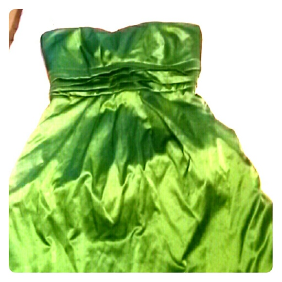 A green dress