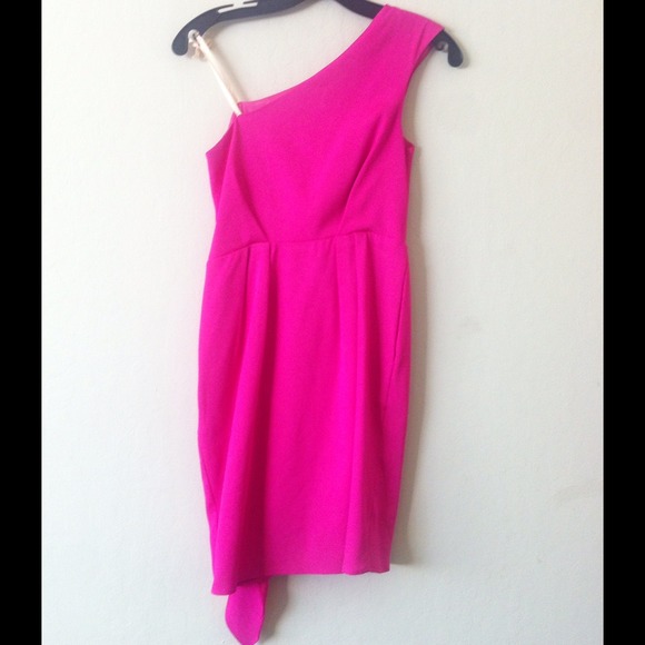 BCBG Generation Pink Flounce Formal Dress - Picture 2 of 4