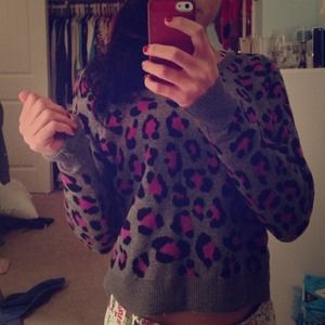 Cute Leopard Print Sweater