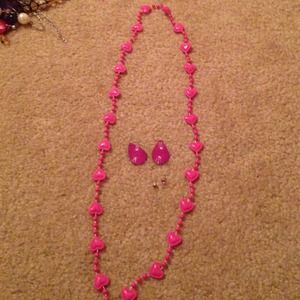 Earring and necklace