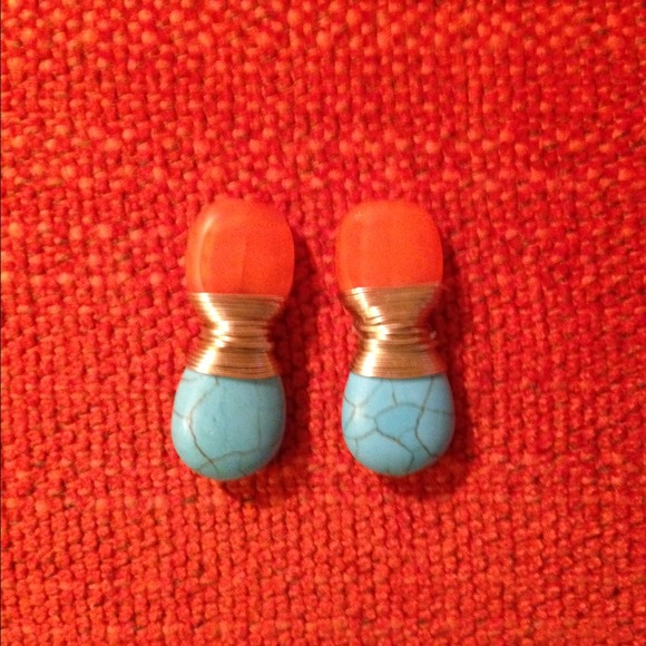 Wire-wrapped Gemstone Earrings