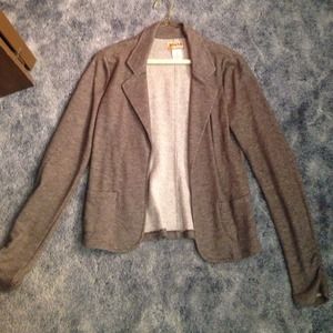 A gray spring blazer