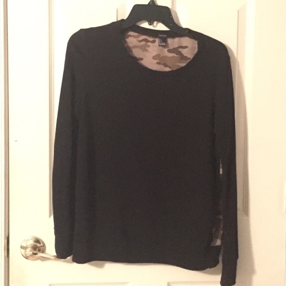 Long sleeve army shear backing Sweater