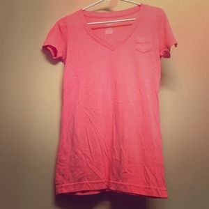 (2) Loose Salmon & Neon Yellow Boyfriend Tees
