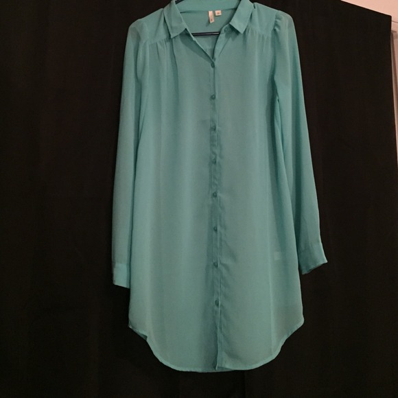 Light blue oversized blouse