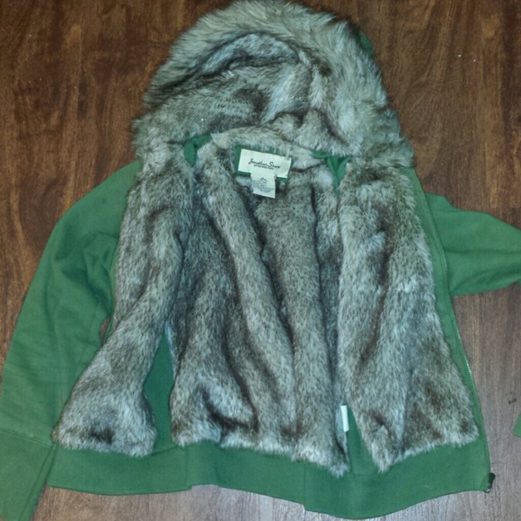 XXXXXXX SOLD Green fur hoodie