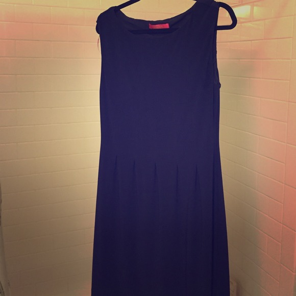 Navy Catherine Malandrino fit and flare dress
