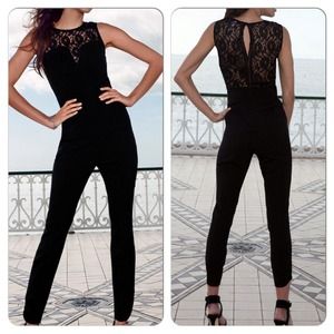 lace romper pants