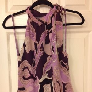 sleeveless paisley 100% silk