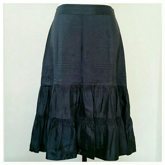 BR Gathered Silk Skirt