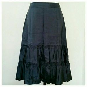 BR Gathered Silk Skirt