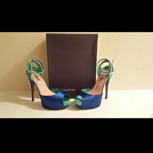 Halston heel with Swarovski crystal heel