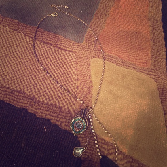 Peacock inspired necklace