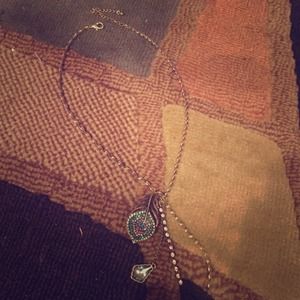 Peacock inspired necklace