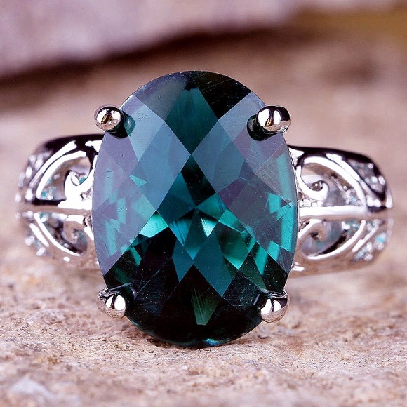 Green Topaz Ring